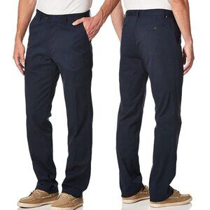 NAUTICA Men's Navy Tailored Fit Beacon Pant Khakis - Size 33W x 31L - NWT
